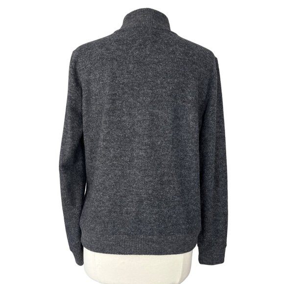 Liz Claiborne Gray Zip-Up Cardigan - Picture 2 of 7